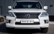 Lexus LX 570 2012 Защита переднего бампера d76 (короткая) LLXZ-000860